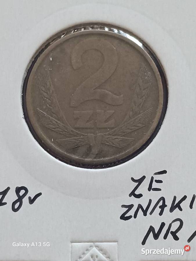 2 Złote 1978 r 1 ze znakiem mennicy Konin
