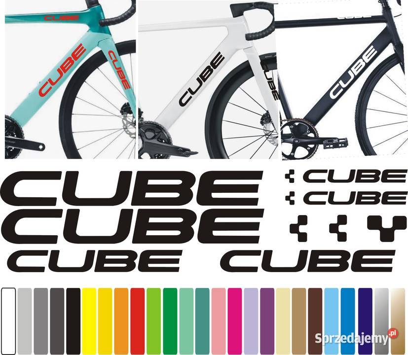 CUBE naklejki na rower gravel górski mtb szosowy Kraków sprzedam