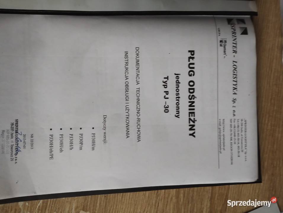 Pług odśnieżny PJ 30 Zgierz