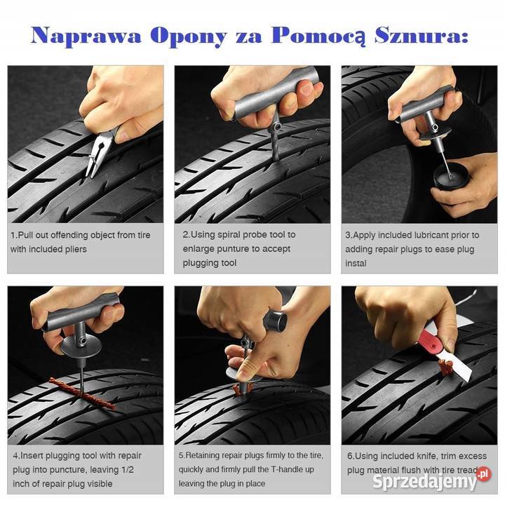 ZESTAW NAPRAWCZY DO OPON KOŁA SZYBKA NAPRAWA