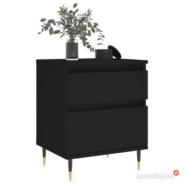 Szafka nocna czarny 40x35x50 materiał