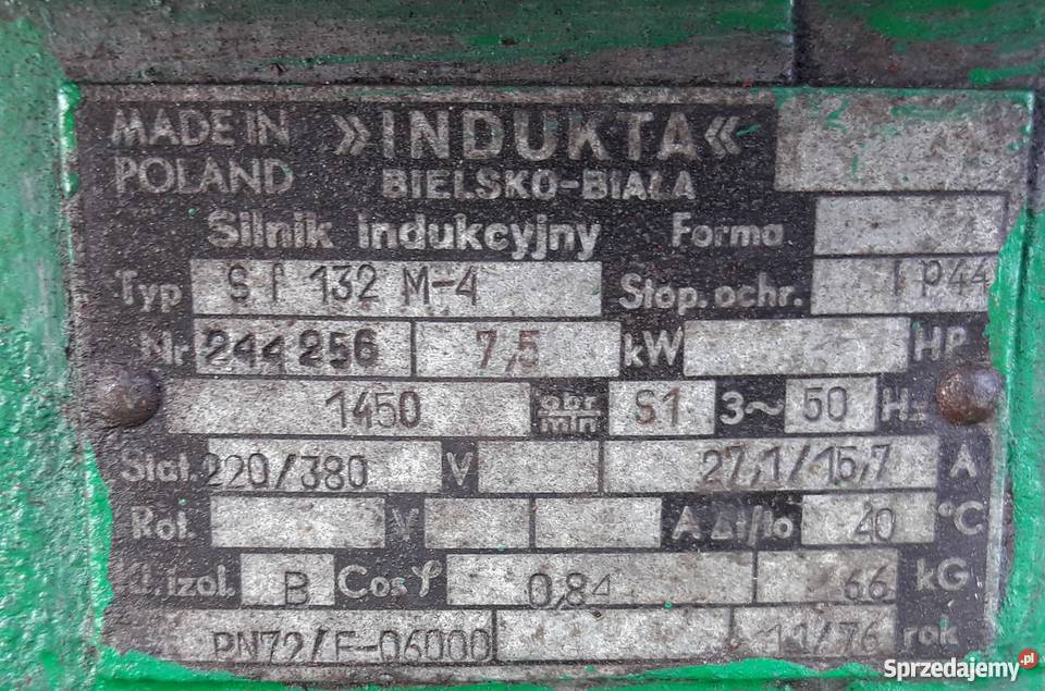Silnik elektryczny 75kV na siłe