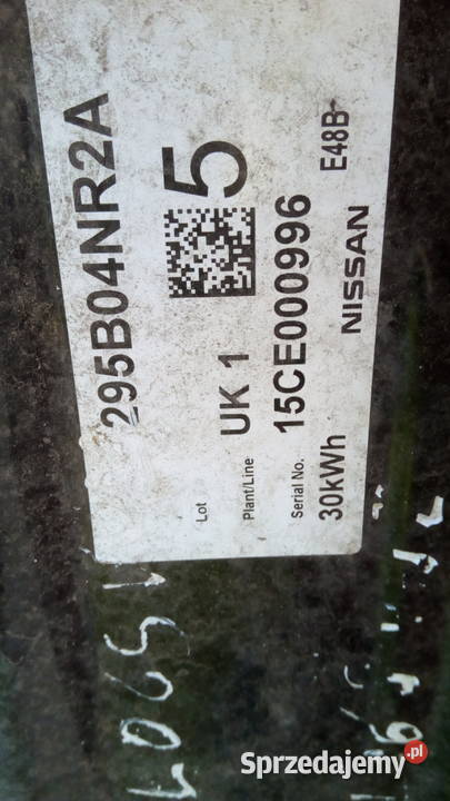 Obudowa bateri 30kWh Nissan Leaf 0KM Lipno