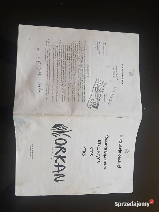 Orkan 205 kosiarka bijakowa mulczer nieuszkodzony Bijakowe łódzkie Krężna