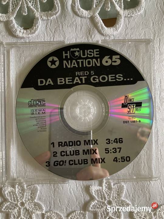 Płyta CD Single Red 5 Da Beat Goes Lata 90 Płyty i kasety