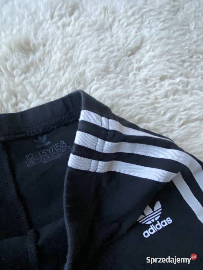 legginsy szorty dziewczęce adidas czarne 140146 Adidas Siedlce