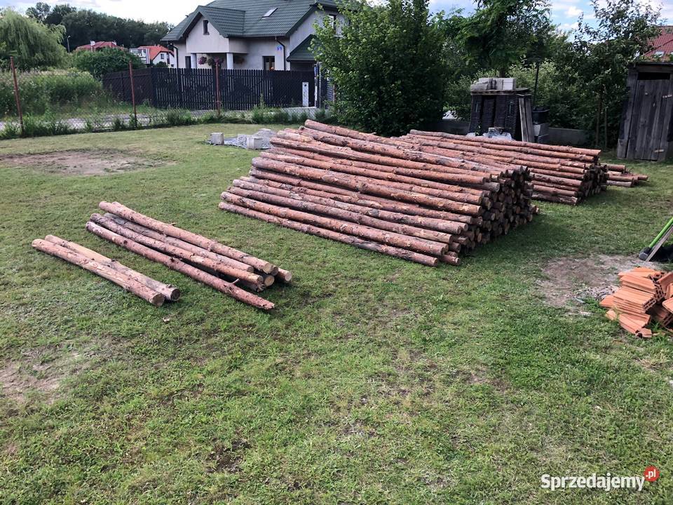 Sosnowe stemple stropowe słupki na ogrodzenie Materiały budowlane Warszawa sprzedam