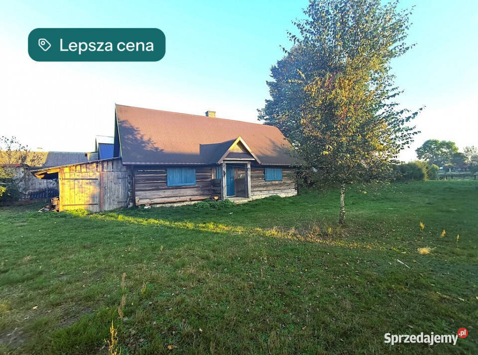 Duża działka z domkiem Kunki gm Susiec 23m Sprzedaż
