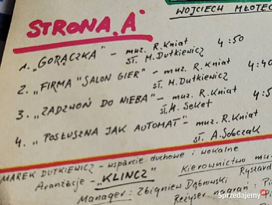 Klincz Gorączka płyta winylowa z roku 1984 Chełmno