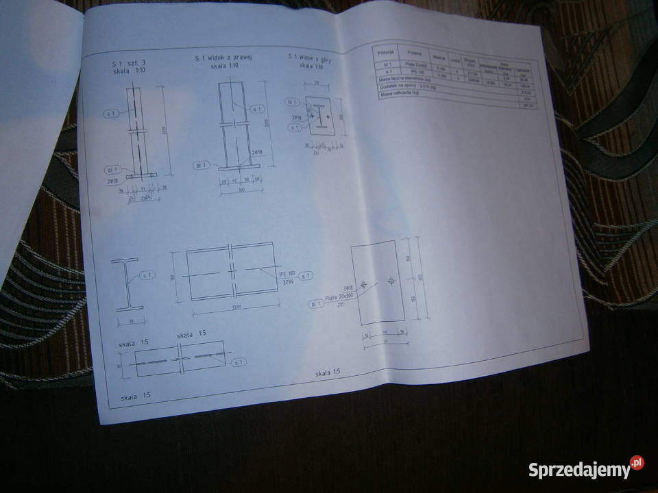 Projekt hali konstrukcji stalowej 10 x10 100 m2 Białystok