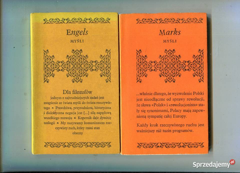 Myśli Marks Engels sprzedam