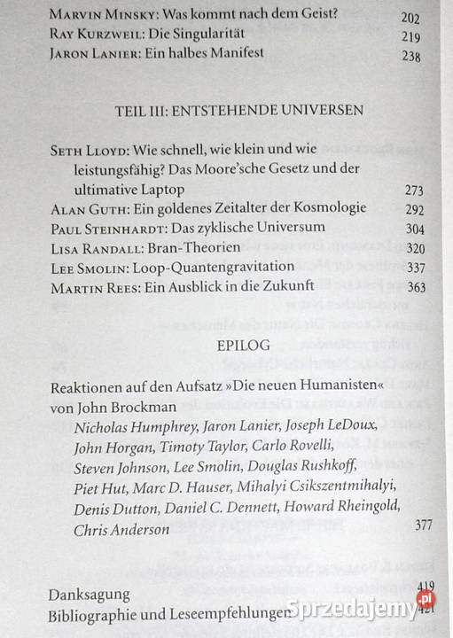 Die neuen Humanisten John Brockman lubelskie Chełm sprzedam