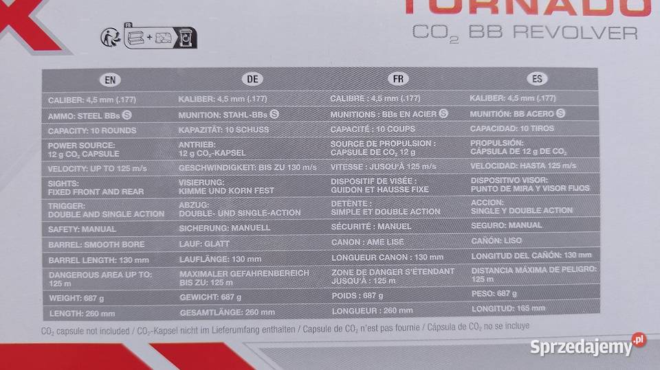 Wiatrówka Umarex Tornado CO2 BB Revolwer NOWA Dąbrowa Górnicza
