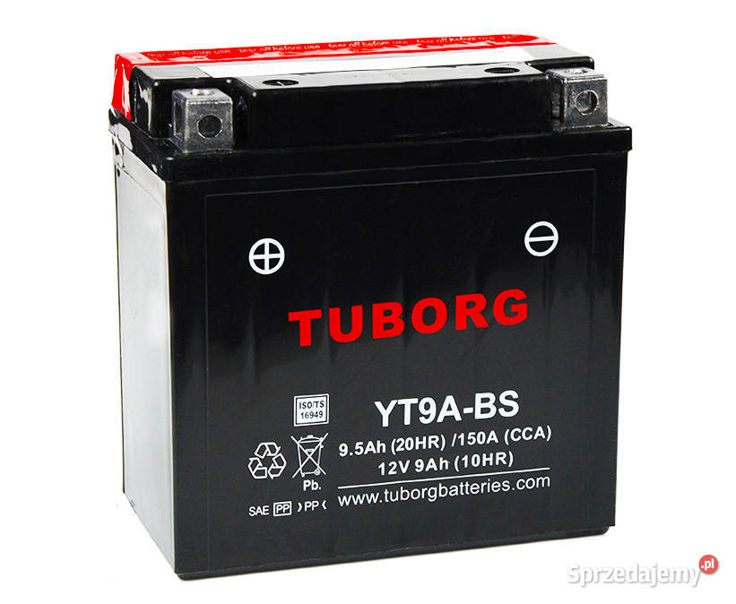 Akumulator Tuborg YT9ABS 12V 9Ah 150A L Luboń sprzedam