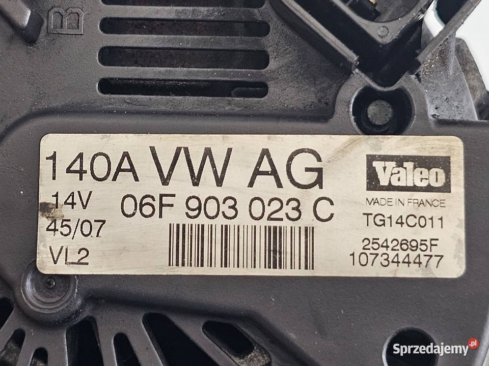 AUDI VW SKODA 20 TDI BMN BMR 170 08r alternator osobowe Układ elektryczny silnika Kielce