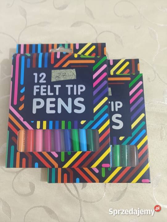 Flamastry 12 kolorów nowe Warlubie sprzedam