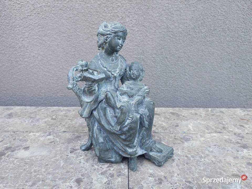 Figurka nadstawka zegara ozdoba Matka czytająca Tczew