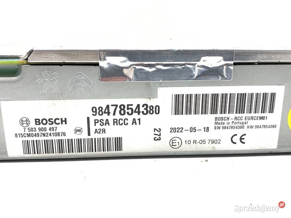 RADIO OPEL VIVARO C 9847854380 ODTWARZACZ sprzedam