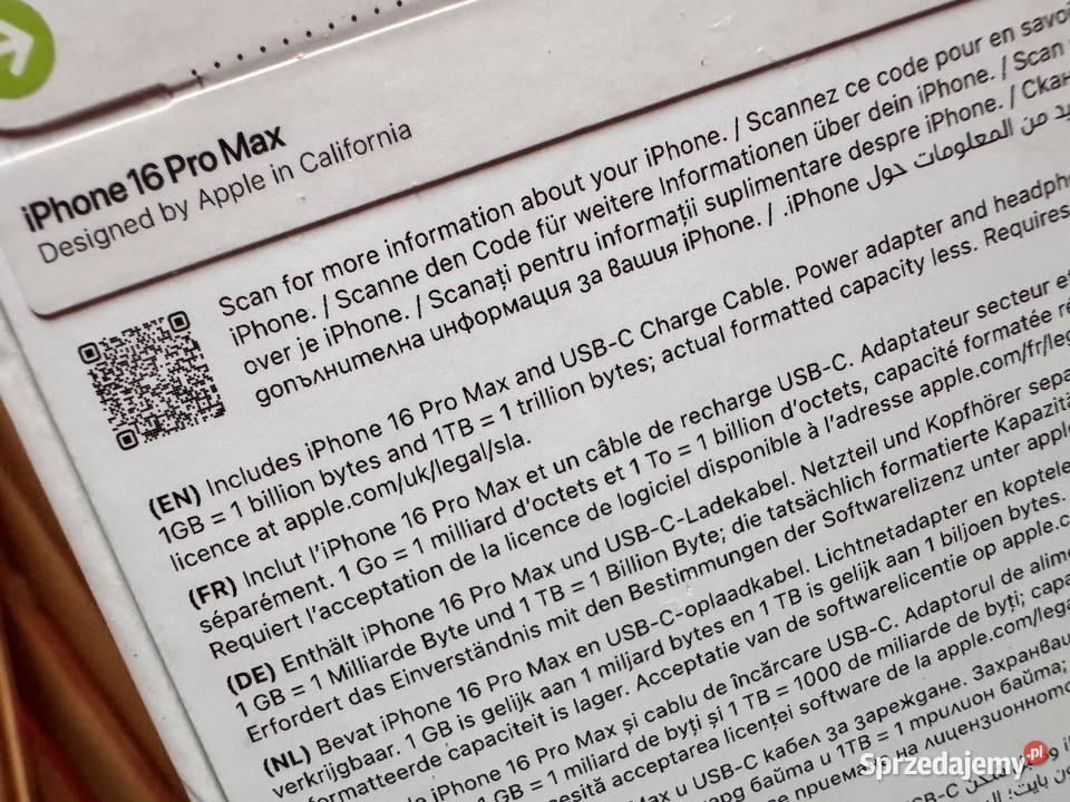 Iphone 16 Pro 256GB łódzkie Łódź