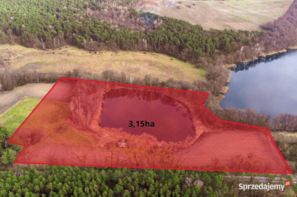 Działka jeziorze Pniew Buszewo