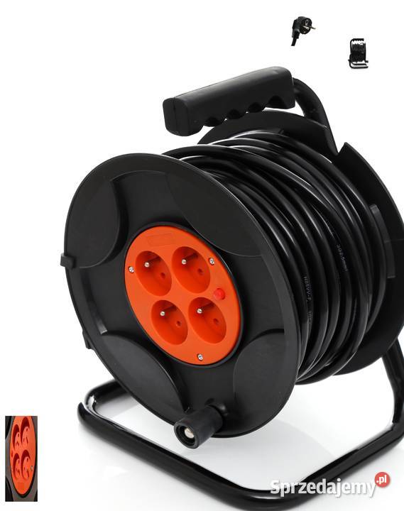 PRZEDŁUŻACZ BĘBNOWY 50M 3x25 NA BĘBNIE 4 GNIAZDA mazowieckie Ostrołęka