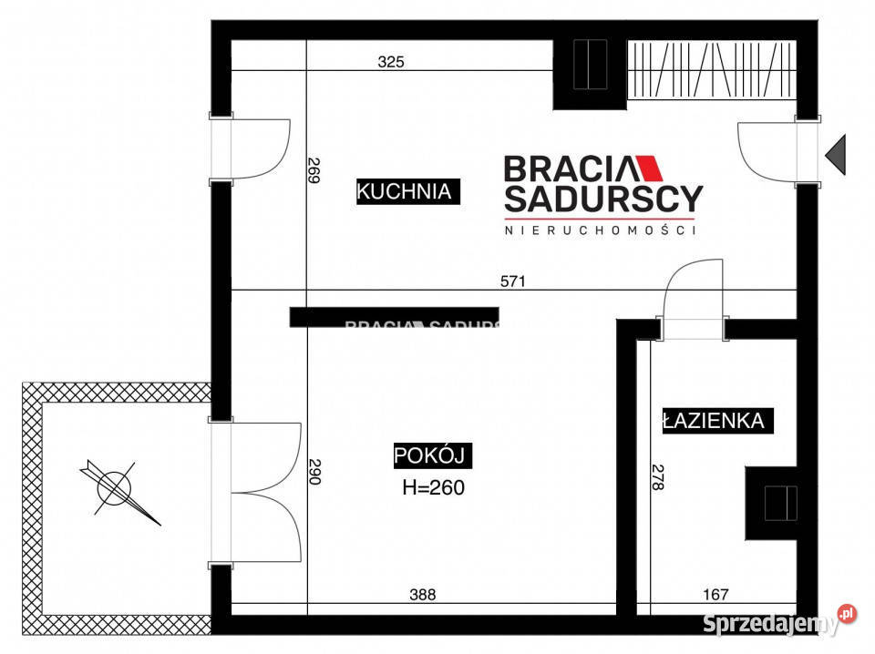 Mieszkanie Kraków Prądnicka 318m2 1 pokój