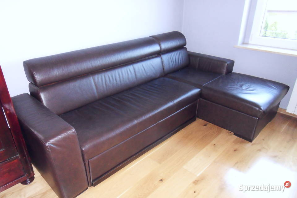 SKÓRZANY KOMPLET WYPONCZYKOWY Komplety wypoczynkowe Mysłowice sprzedam