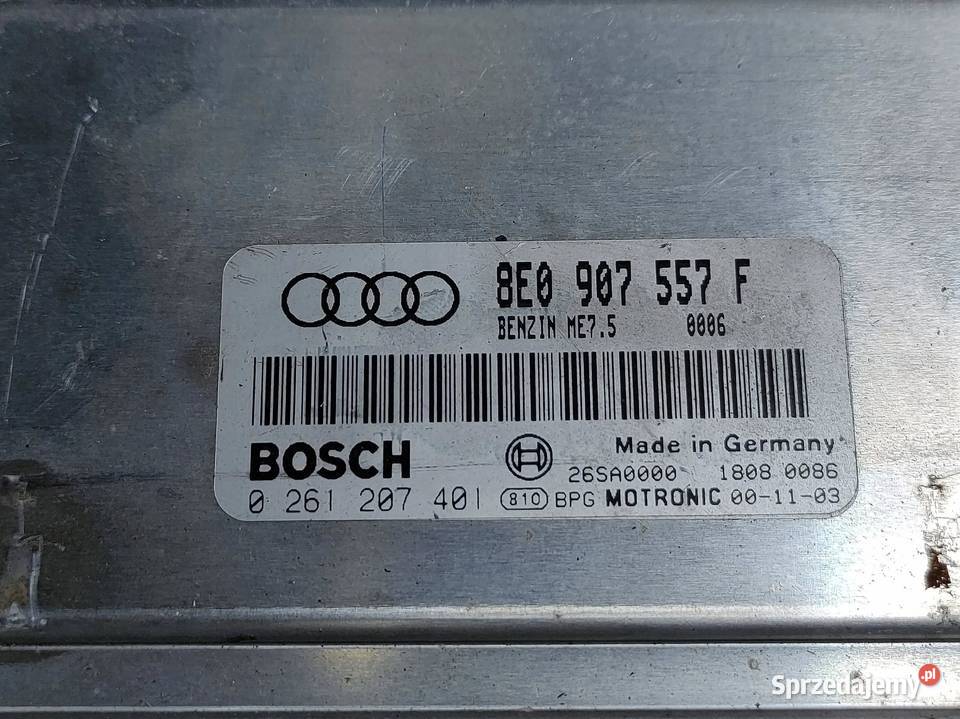 Audi A4 S4 B6 8E STEROWNIK KOMPUTER SILNIKA osobowe Przemęt sprzedam