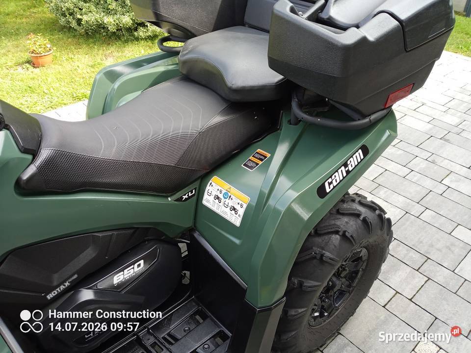 Can am Outlander 650 4x4 Idealny Stan 2022 pierwszy właściciel Brzozów