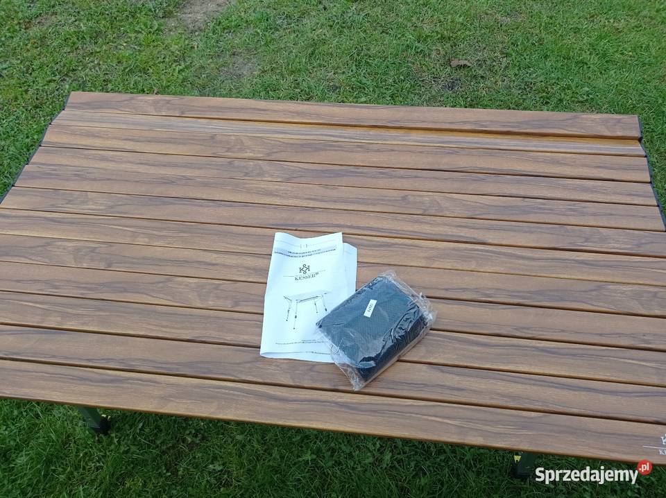 Metalowy stół campingowy składany sprzedam