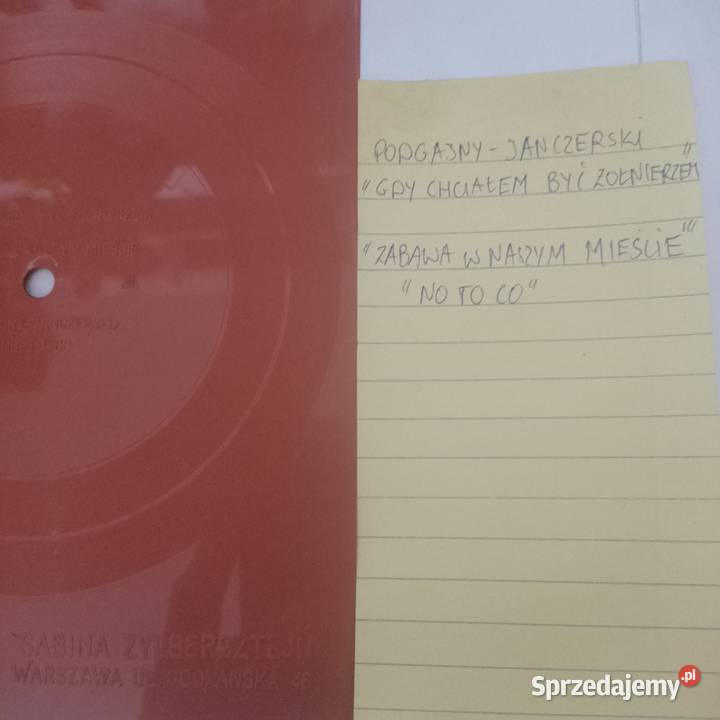 pocztówka dzwiękowa JAN CZERSKI PODGAJNY Rybnik