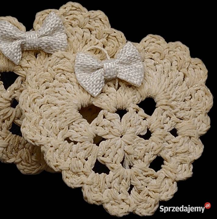 Serduszka zawieszki choinkowe ręcznie wykonane 2 małopolskie Krzywaczka sprzedam