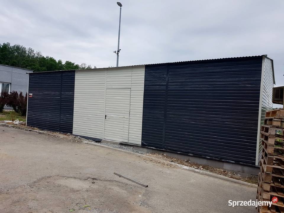 Blaszana hala 612m złamana biel grafit Kraków