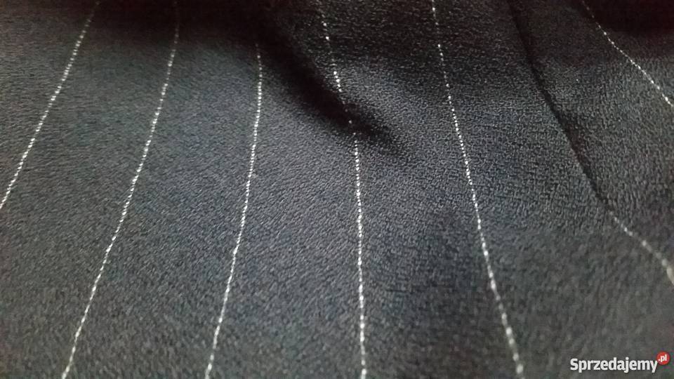 spódnica biuro granat w białe paski elegancka Kielce