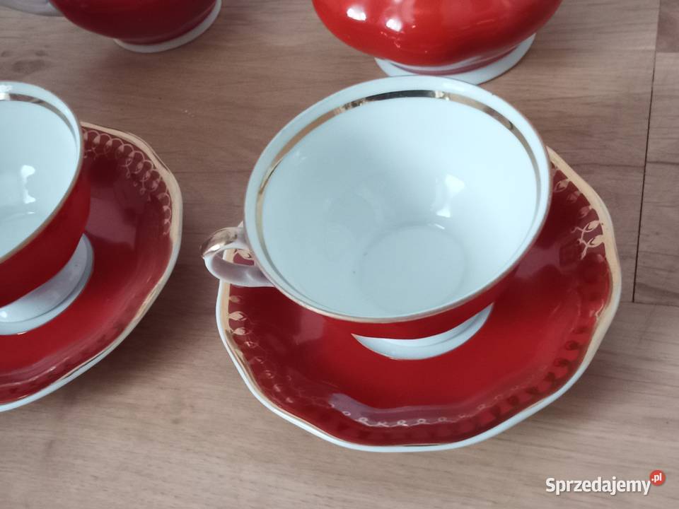 Zestaw kawowy KAROLINA Wałbrzych z lat 70 Świdnica