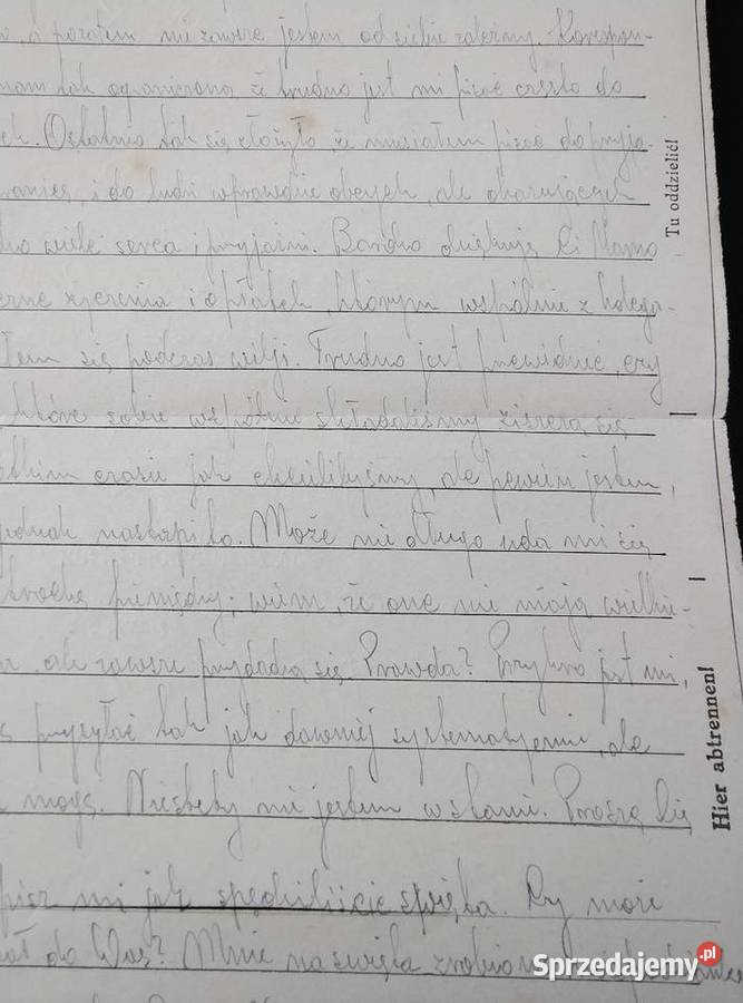 List oficera Wojska Polskiego z niewoli Żory