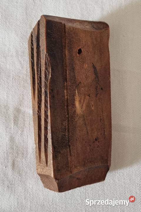 Płaskorzeźba drewniana duch lasu CEPELIA PRL