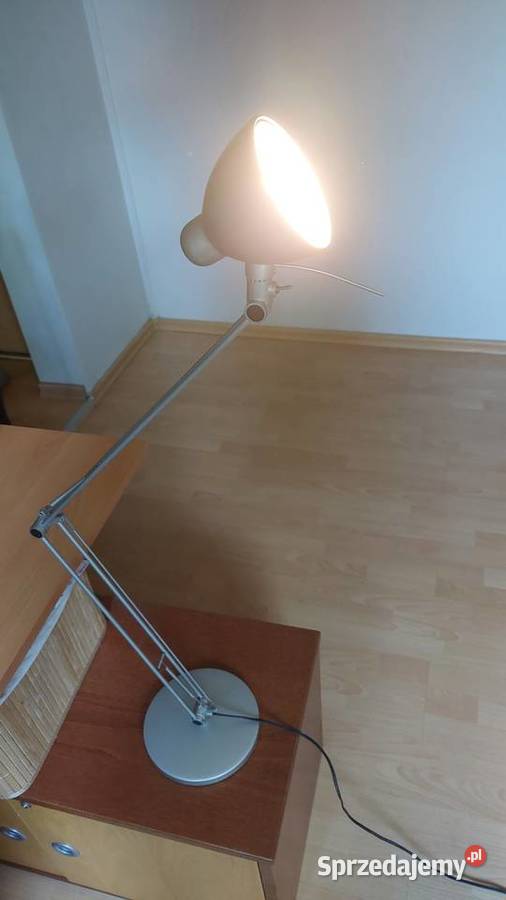 Duża lampa biurkowa aluminiowa IKEA loft typ Warszawa