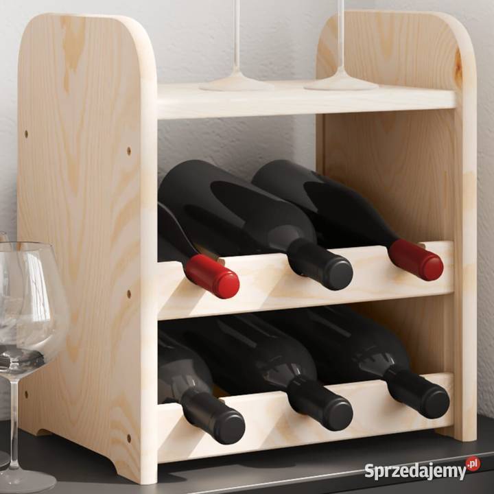 Stojak na wino z górną półką 33x25x37 lite