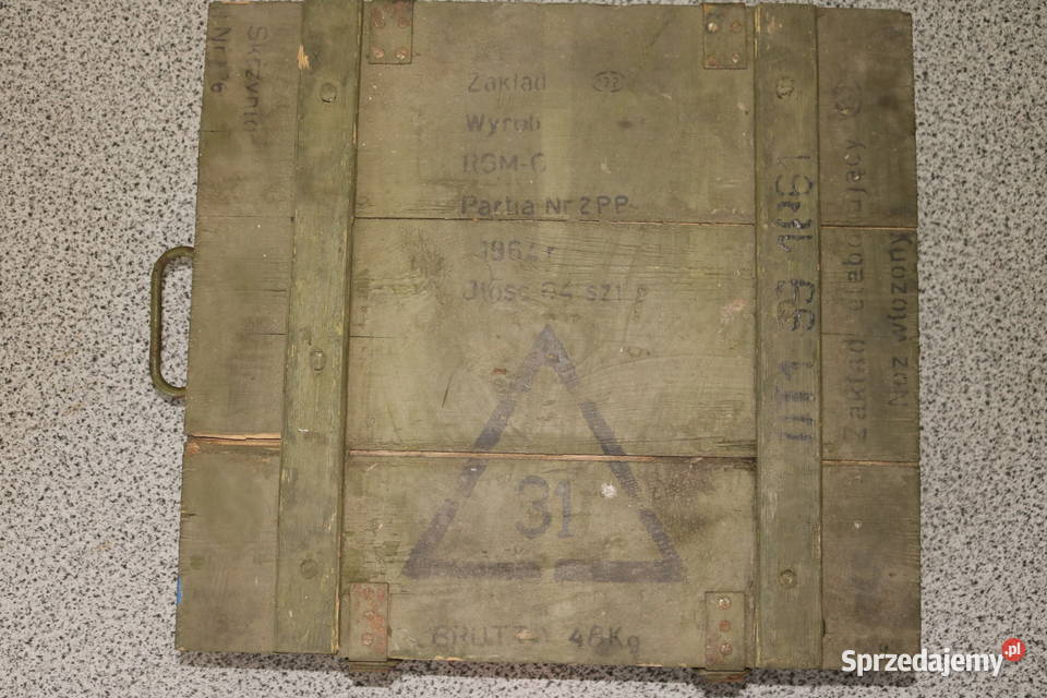 Skrzynki drewniane wojskowe Militaria Skwierzyna