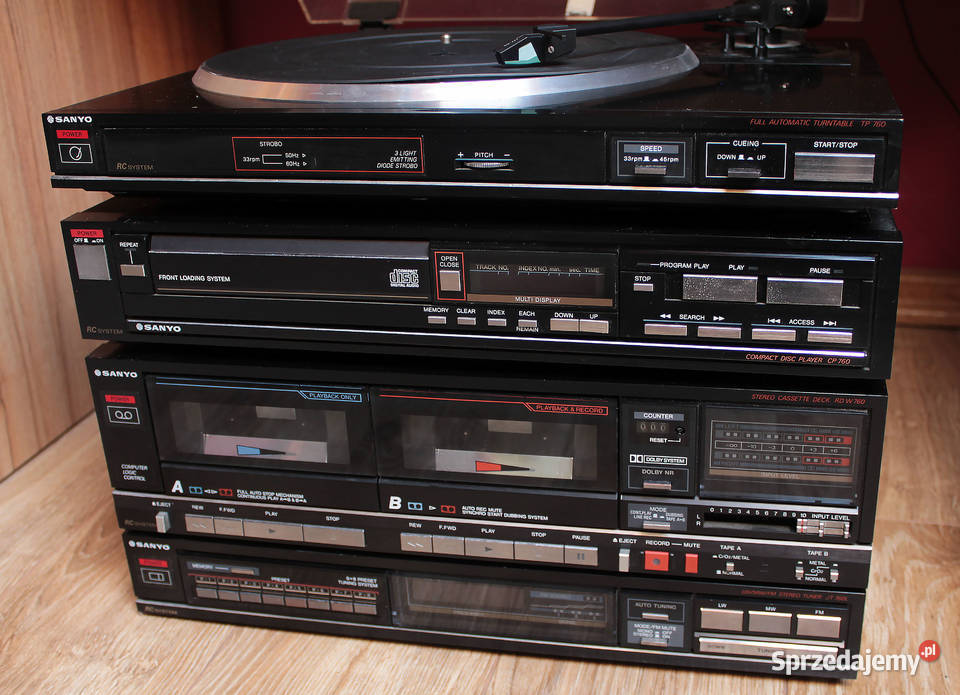 SANYO Japońska wieża Tuner JT 760L Gramofon TP Wieże i miniwieże