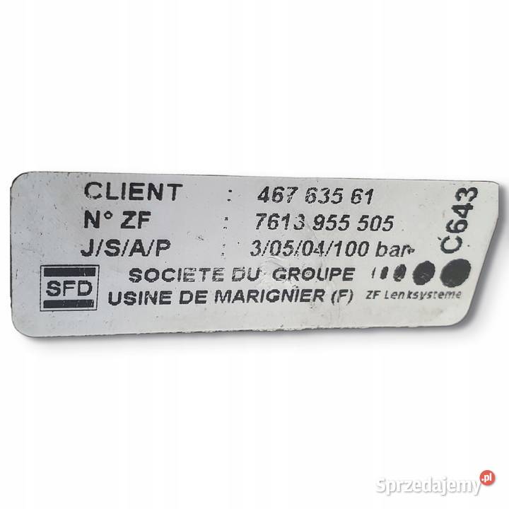 POMPA WSPOMAGANIA Alfa Romeo 156 20 JTS 46763561 Chełm sprzedam