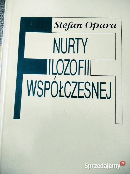 Opara Nurty filozofii współczesnej książki Warszawa