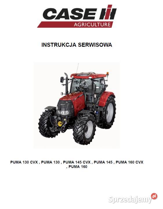 CASE Puma 130 145 160 130160 CVX Instrukcja pomorskie