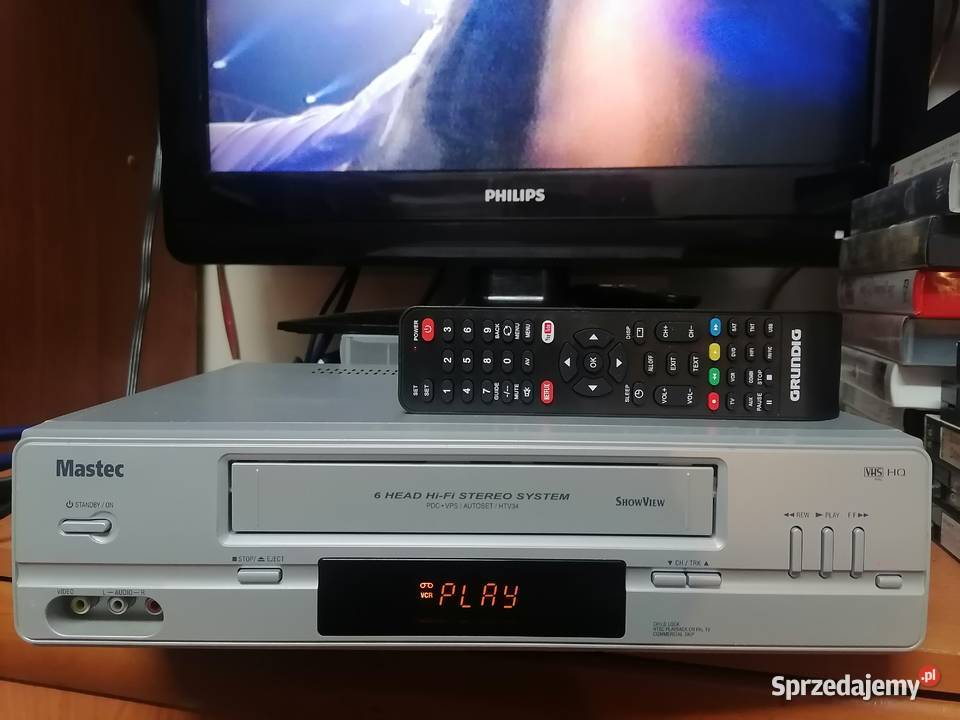 Magnetowid VHS Mastec HTV34 HIFI stereo pilot Częstochowa