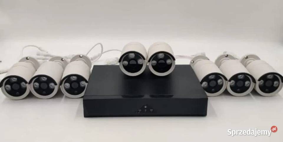 Zestaw 8 kamer FullHD rejestrator Warszawa