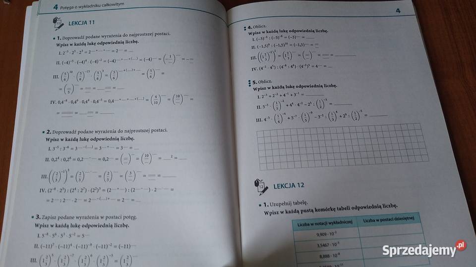 Matematyka 2001 2 Zeszyt ćwiczeń gimnazjum cz 1 matematyka Podręczniki Gdańsk