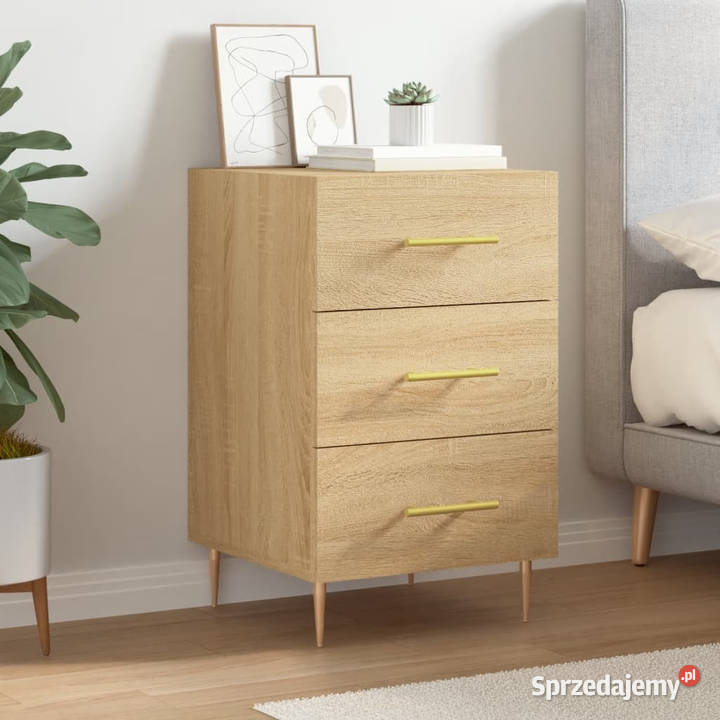 Szafka nocna dąb sonoma 40x40x66 materiał Warszawa