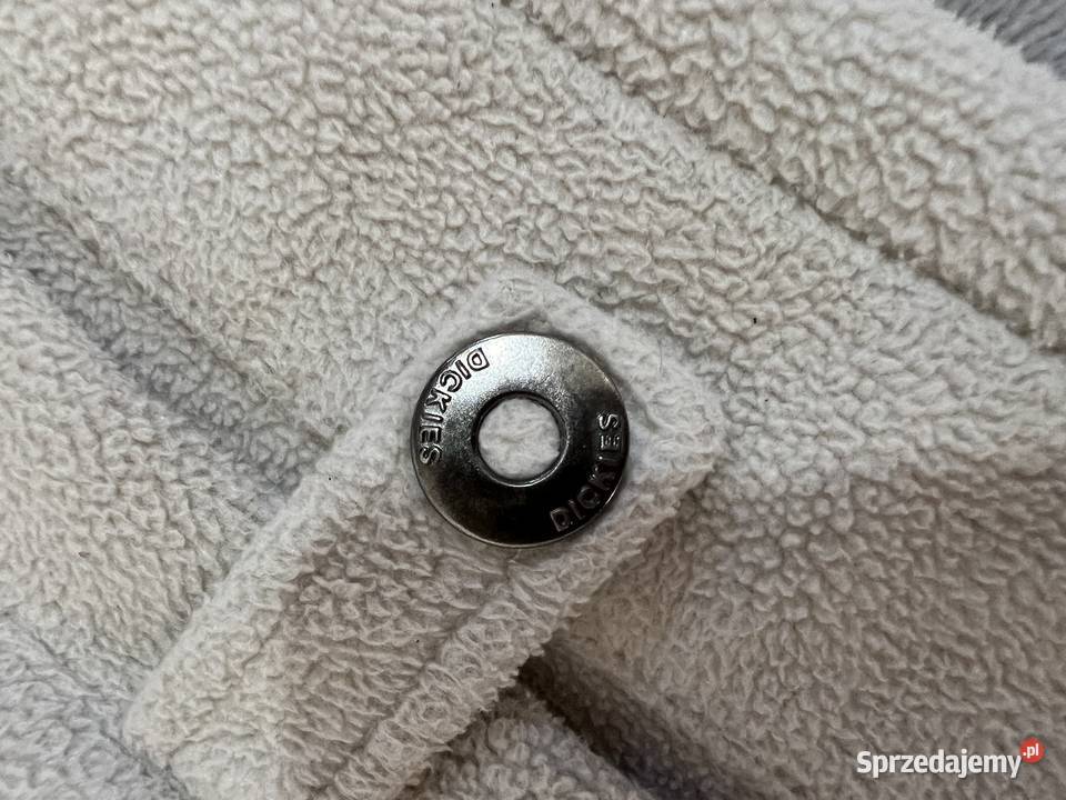 Kremowy płaszcz sweter długi polarowy Dickies podkarpackie Jasło