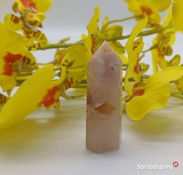 Naturalny 16g Agat obelisk stożek stojący 48mm Olsztyn